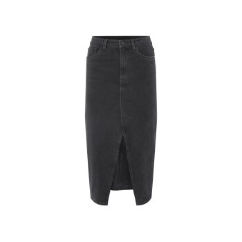 ESMARA® Damen Jeansrock, in Midi-Länge (Grau, 38) - B-Ware neuwertig