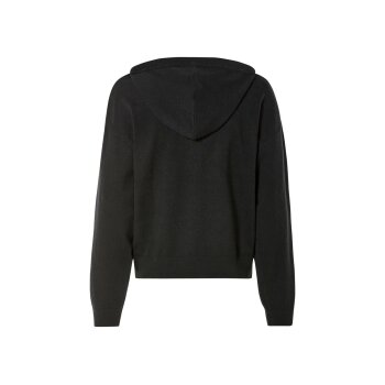 esmara® Damen Feinstrickpullover/ Feinstrick-Hoodie, leger geschnitten (Schwarz, S(36/38)) - B-Ware neuwertig