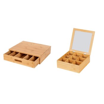 WENKO Bambus Kaffeebox / Teebox - B-Ware