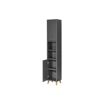 LIVARNO Home Bad-Hochschrank, Wellenoptik - B-Ware