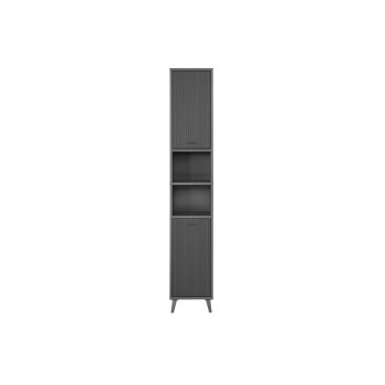 LIVARNO Home Bad-Hochschrank, Wellenoptik - B-Ware