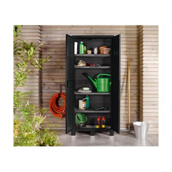 LIVARNO home Gartenschrank, 2 Türen, aus recyceltem...