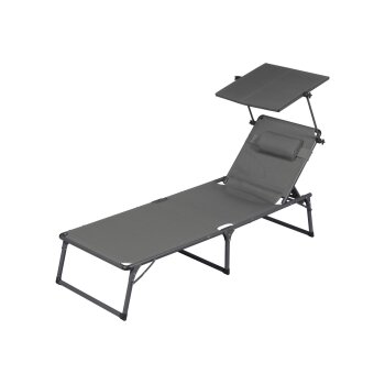 LIVARNO® Aluminium-Sonnenliege Houston, grau - B-Ware
