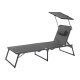 LIVARNO® Aluminium-Sonnenliege Houston, grau - B-Ware