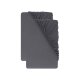 LIVARNO® Jersey-Spannbettlaken-Set, 2 Stück, 180-200 x 200 cm (Dunkelgrau) - B-Ware neuwertig