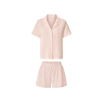 ESMARA® Damen Musselin-Pyjama (Rose, L(44/46)) - B-Ware neuwertig