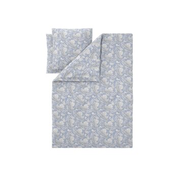LIVARNO® Bettwäsche Satin, 260 x 240 cm, blau -...