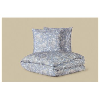 LIVARNO® Bettwäsche Satin, 260 x 240 cm, blau -...