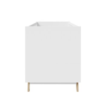 roba Kombi-Kinderbett Smile, 70 x 140 cm, Füße aus Eiche massiv / weiß - B-Ware sehr gut