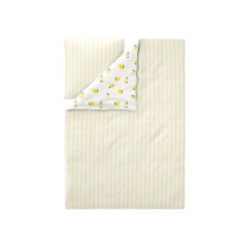 LIVARNO® Mikrofaser-Satin-Bettwäsche, 155 x 220 cm (Zitronen) - B-Ware neuwertig
