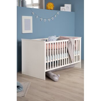 roba Kombi-Kinderbett Sylt, 70 x 140 cm, weiß - B-Ware neuwertig