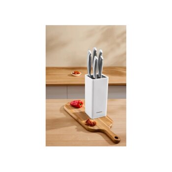 SILVERCREST® Edelstahl-Messerset, 6-tlg. (Edelstahl gebürstet) - B-Ware neuwertig