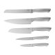 SILVERCREST® Edelstahl-Messerset, 6-tlg. (Edelstahl gebürstet) - B-Ware neuwertig