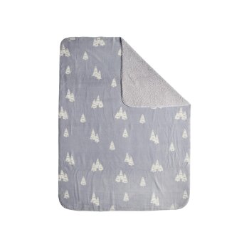 LIVARNO home Teddyfleece-Kuscheldecke, 140 x 180 cm (Grau) - B-Ware Transportschaden Kosmetisch