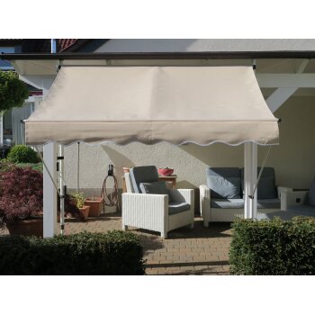 Grasekamp Klemmmarkise (Sand, 250x130 cm) - B-Ware gut