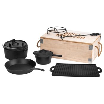GRILLMEISTER Dutch Oven Set - B-Ware neuwertig