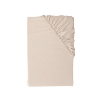 LIVARNO® Feinbiber-Spannbettlaken, 90-100 x 200 cm (Beige) - B-Ware neuwertig