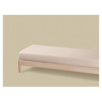 LIVARNO® Feinbiber-Spannbettlaken, 90-100 x 200 cm (Beige) - B-Ware neuwertig