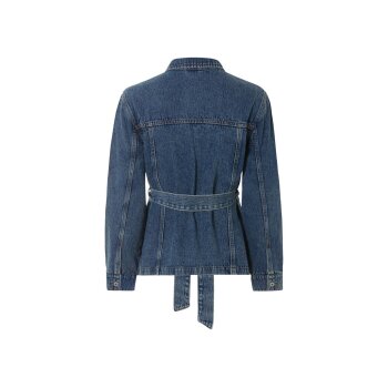esmara® Damen Jeansjacke, mit modisch überschnittenen Schultern (Blau, 40) - B-Ware neuwertig