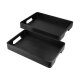 SILVERCREST® Bambus-Tablett-Set (dunkel) - B-Ware sehr gut