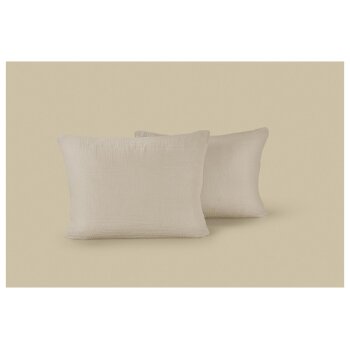 LIVARNO Kissenbezug, Musselin, 2er Set, 60 x 40 cm, beige...
