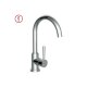 Schütte Küchenarmatur »CORNWALL«, Niederdruck Armatur Küche, 360° Wasserhahn Küche (Chrom) - B-Ware gut