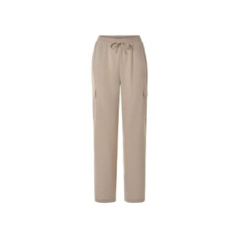 esmara® Damen Cargohose, leger geschnitten (Beige, M(40/42)) - B-Ware sehr gut