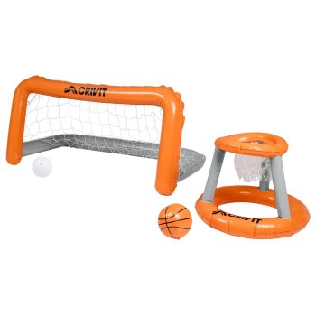 CRIVIT Aufblasbares Pool-Volleyballnetz / Aufblasbares...