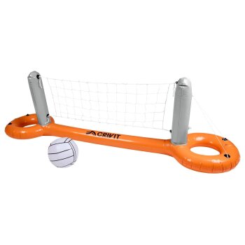 CRIVIT Aufblasbares Pool-Volleyballnetz / Aufblasbares Pool-Tor-und-Korb-Set - B-Ware