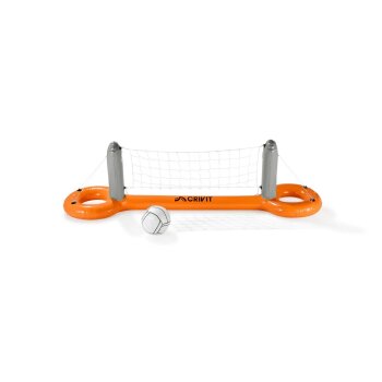 CRIVIT Aufblasbares Pool-Volleyballnetz / Aufblasbares Pool-Tor-und-Korb-Set - B-Ware