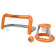 CRIVIT Aufblasbares Pool-Volleyballnetz / Aufblasbares Pool-Tor-und-Korb-Set - B-Ware