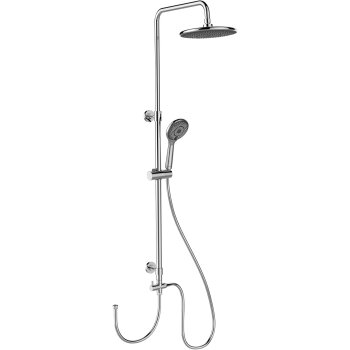 WENKO Watersaving Duschsystem, 22,5 x 75-120 cm, chrom -...