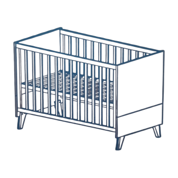 roba Multifunktionsbett mit Beistellfunktion Leon, 60 x...