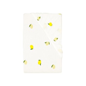LIVARNO® Jersey-Spannbettlaken, 180 - 200 x 200 cm (Zitronen) - B-Ware neuwertig