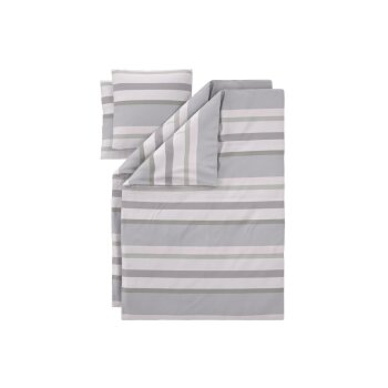LIVARNO® Renforcé-Bettwäsche-Set, 4-teilig, 135 x 200 cm (Streifen) - B-Ware neuwertig