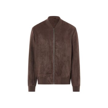 LIVERGY® Herren-Blouson, in Wildlederoptik, XL, braun - B-Ware neuwertig