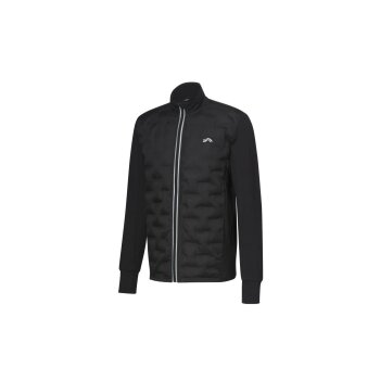 CRIVIT Herren-Thermo-Hybridjacke, mit Fleece-Futter, S, schwarz - B-Ware neuwertig