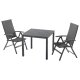 LIVARNO home Klappsessel »Valencia«, 2 Set, verstellbar, grau - B-Ware