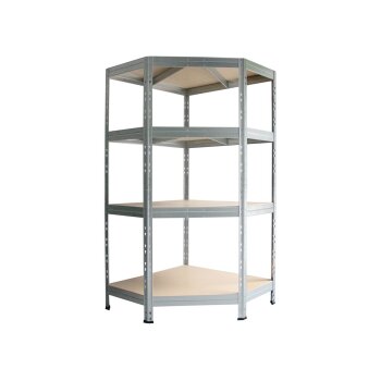 AR SHELVING Eck-Rivet Steckregal mit 4 Böden,...