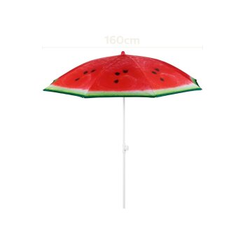LIVARNO® Sonnenschirm, Ø 160 x H 160-200 cm, Melone - B-Ware neuwertig