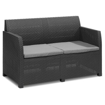 LIVARNO home Loungeset, 4-teilig, anthrazit - B-Ware neuwertig
