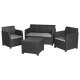 LIVARNO home Loungeset, 4-teilig, anthrazit - B-Ware neuwertig