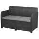 LIVARNO home Loungeset, 4-teilig, anthrazit - B-Ware neuwertig