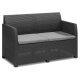 LIVARNO home Loungeset, 4-teilig, anthrazit - B-Ware neuwertig