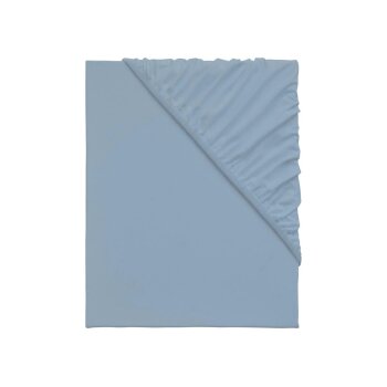EMMA Jersey-Spannbettlaken, 90-100 x 200 cm (Blau) -...
