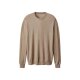 esmara® MEN Herren-Premium-Pullover, Kaschmir-Seide-Merinowolle-Mix, XL, beige - B-Ware neuwertig