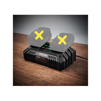PARKSIDE® 20 V / 2x 4,5 A Akku-Doppelladegerät »PDSLG 20 B1«, ohne Akku - B-Ware