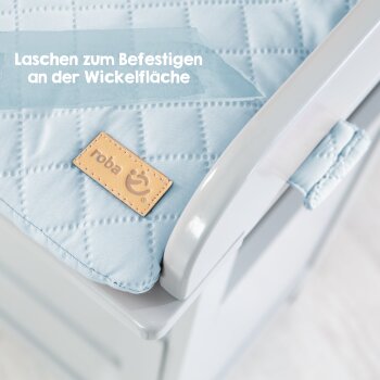 roba Wickelauflage roba Style, 85 x 75 cm, hellblau - B-Ware