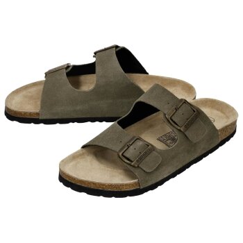 ESMARA MEN Premium-Pantoletten (Khaki, 42) - B-Ware...