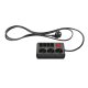 TRONIC® Tischsteckdosenleiste, 7 fach, schwarz - B-Ware sehr gut